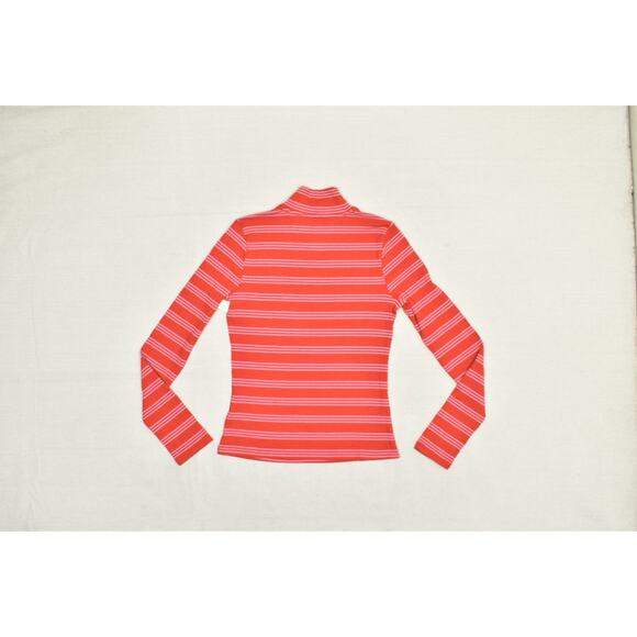 Maeve Anthropologie Sweater Womens Small Pink Striped Turtleneck Long Sleeve Top - Picture 3 of 8